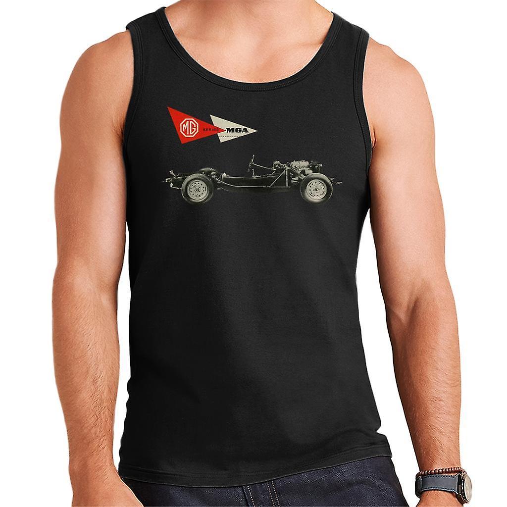 MG MGA Series British Motor Heritage Men's Vest Black X-Large