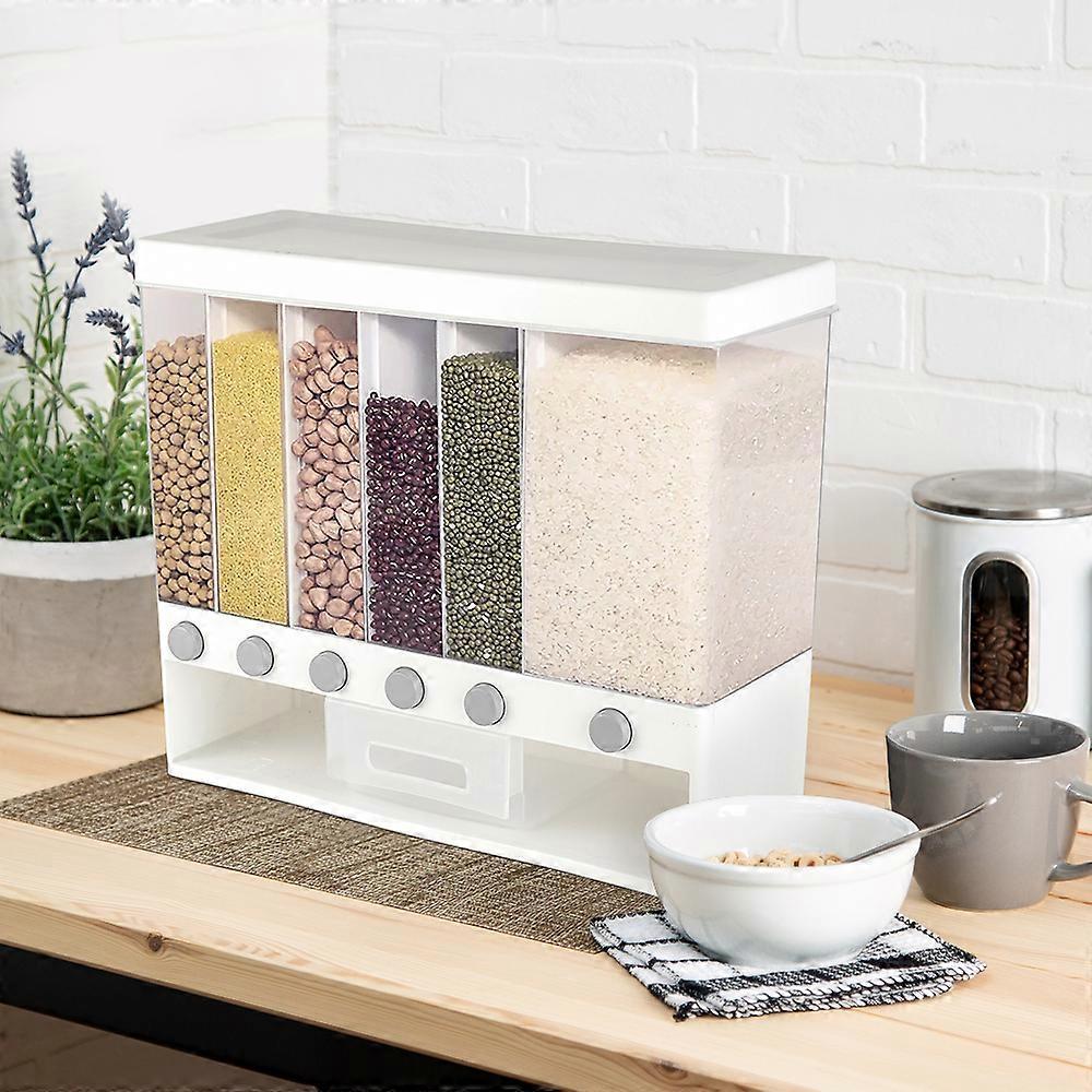 Living And Home Cereal Dispenser Dry Food Storage Container With Measuring Cup