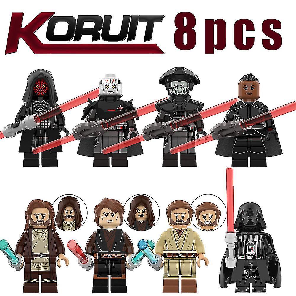 Guoguo 8pcs/set Star Wars Series Figure Assembled Mini Building Block Action Figures Toy Kids Gift