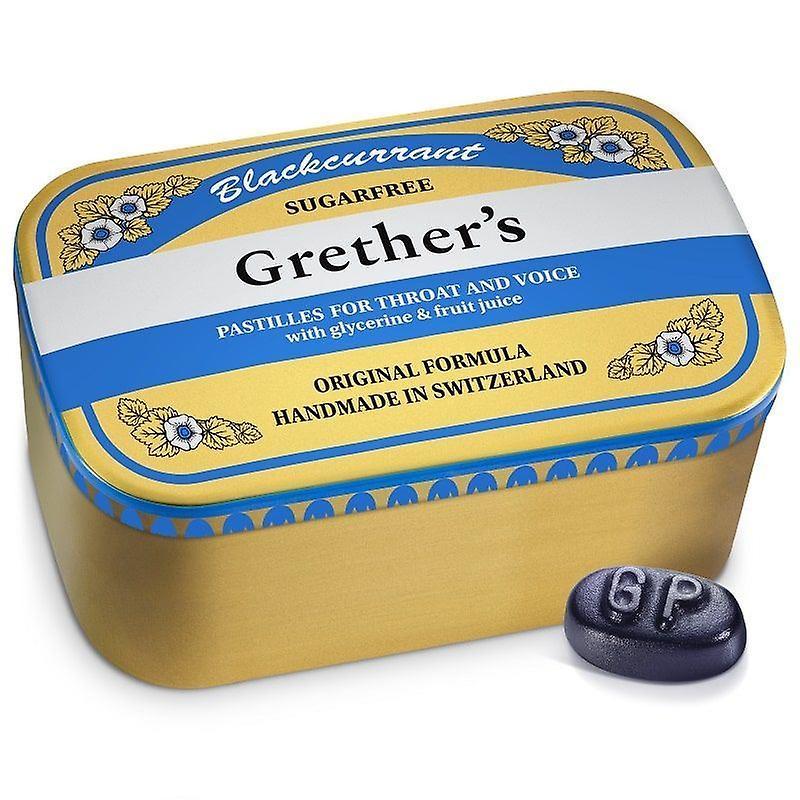 Grethers Grether's Blackcurrant Pastilles Sugar Free 440g