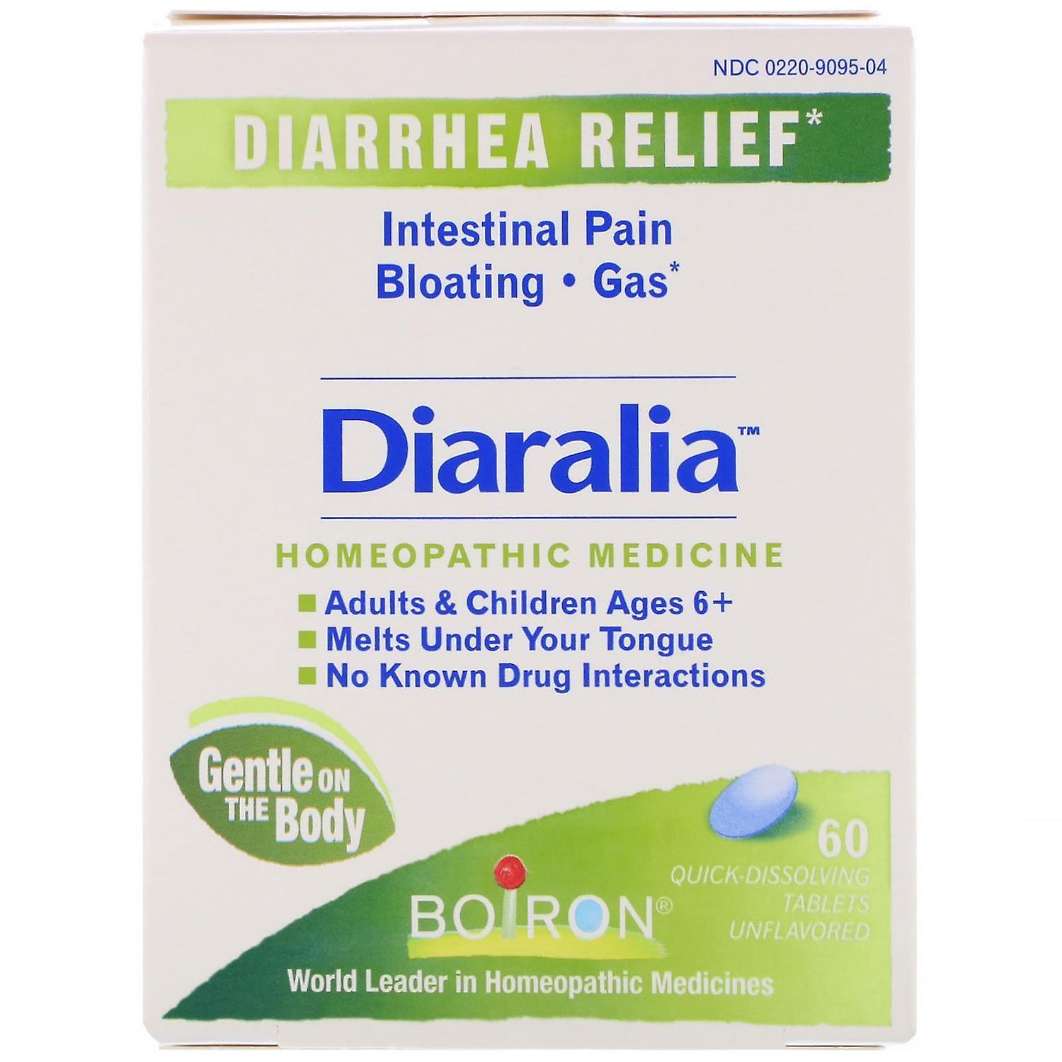 Boiron, Diaralia, Unflavored, 60 Quick-Dissolving Tablets