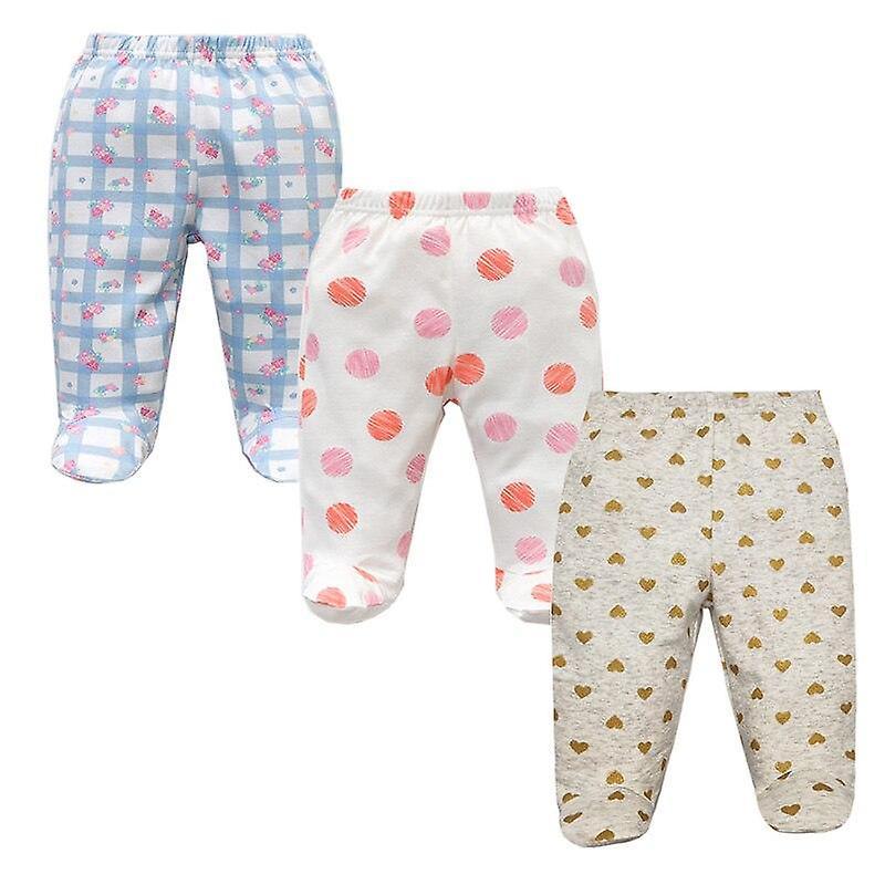 Slowmoose Footed Baby Pants, 100% Cotton Clothes 6M