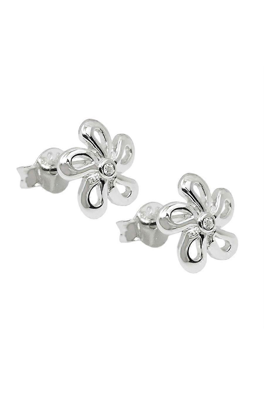 Gallay Stud Earring Flower Zirconia Silver 925 - Gl93897