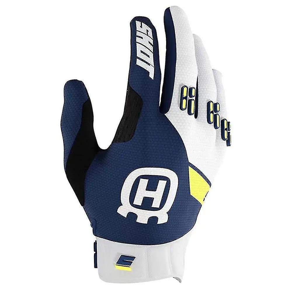 2024 Husqvarna Moto Gloves Top Navy MX Motorcycle Gloves Off Road Motocross Glove MTB Dirt Bike Glove Sky Blue M