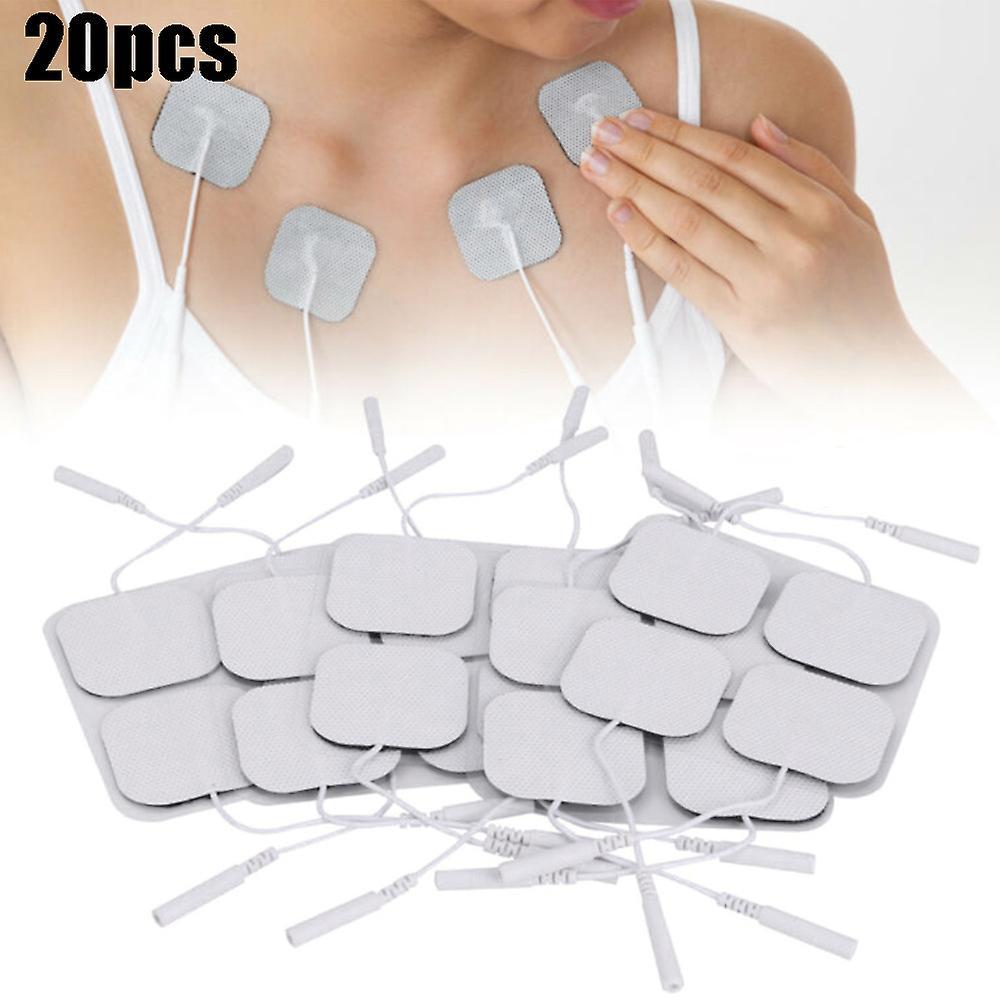 Manchalk 4/20pcs Machine Replacement Electrode Pads Gel Body Massager Stickers