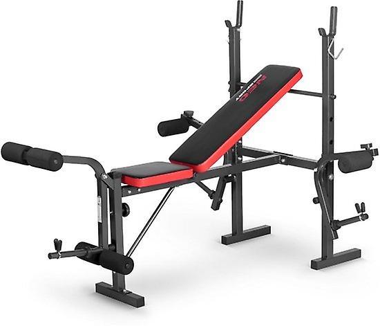 Viking Choice Weight bench - without weights - multifunctional black orange Halterbank met haltersloten