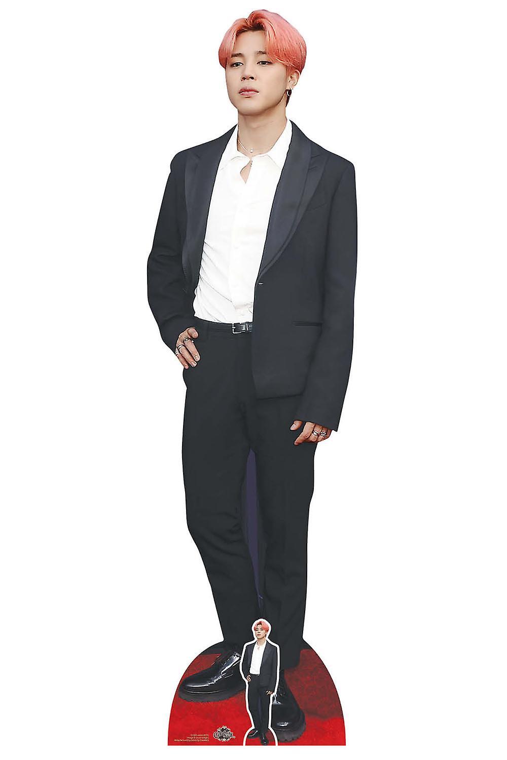 Jimin from BTS Bangtan Boys Pink Hair Cardboard Cutout / Standup