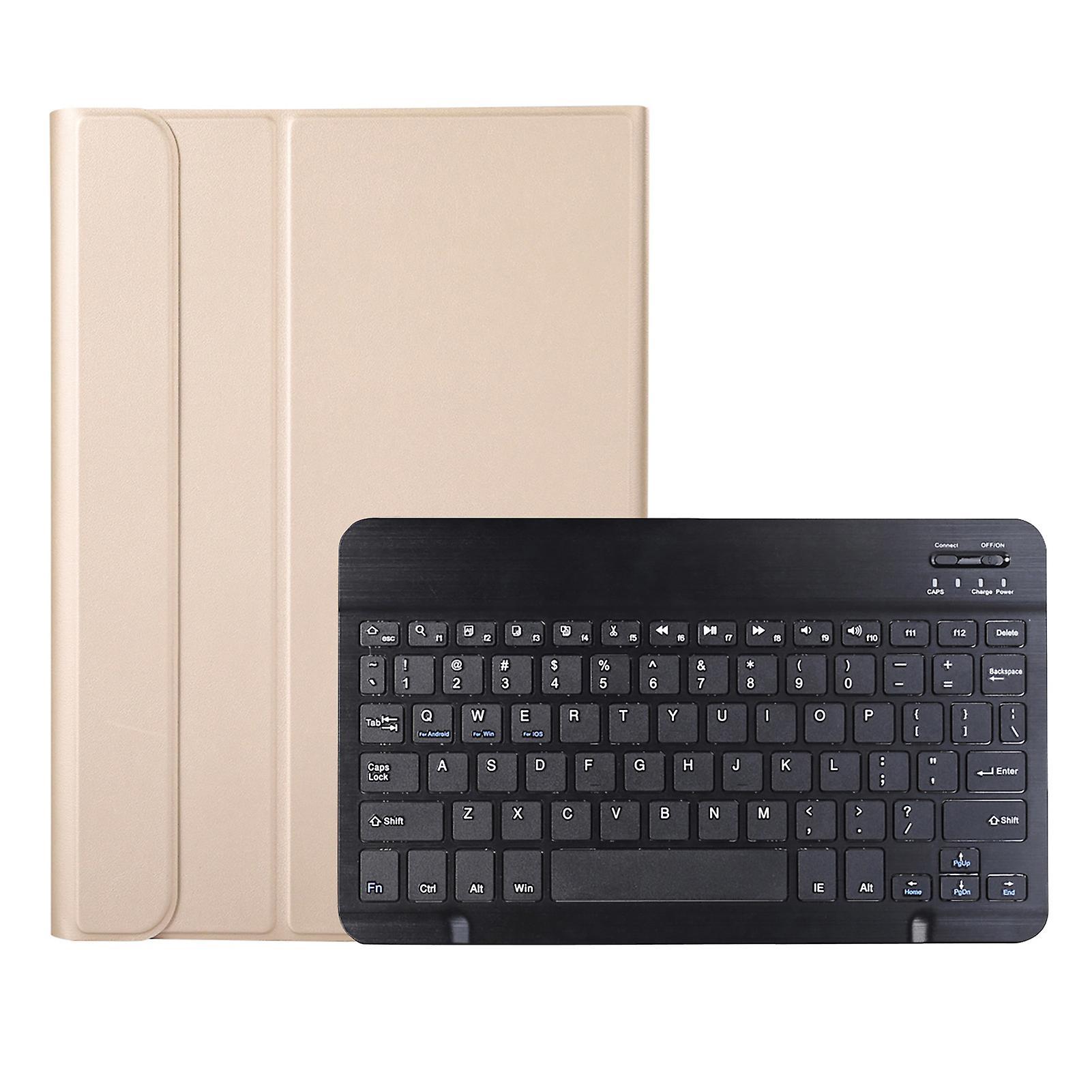 Smalibal Bluetooth-compatible Keyboard Case Ultra Thin Wireless Keypad Case for Samsung Tab A8 2021 SM-X205/X200 Black   Gold