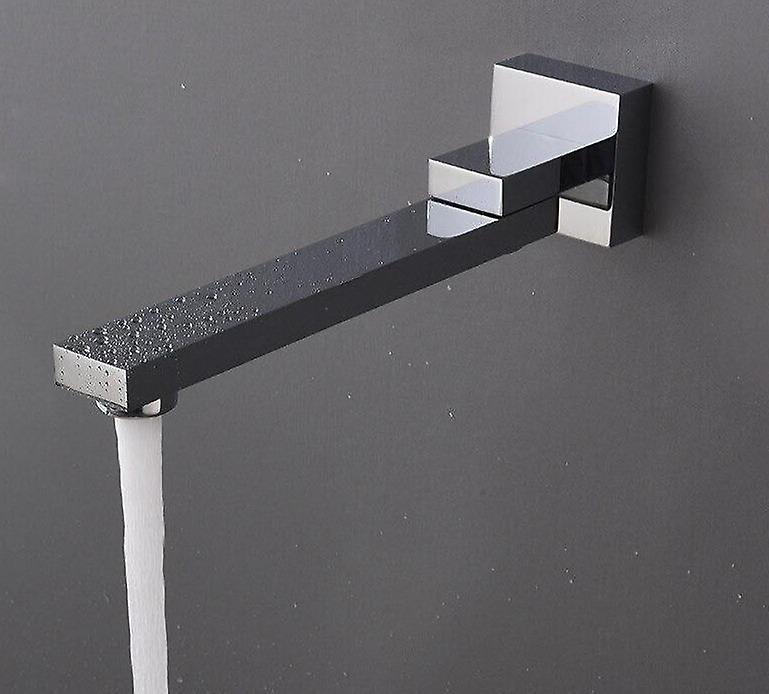 Slowmoose Wall Mounted Bath Tub Shower Mixer Faucet Spout Filler - 180 Degree Folding chrome