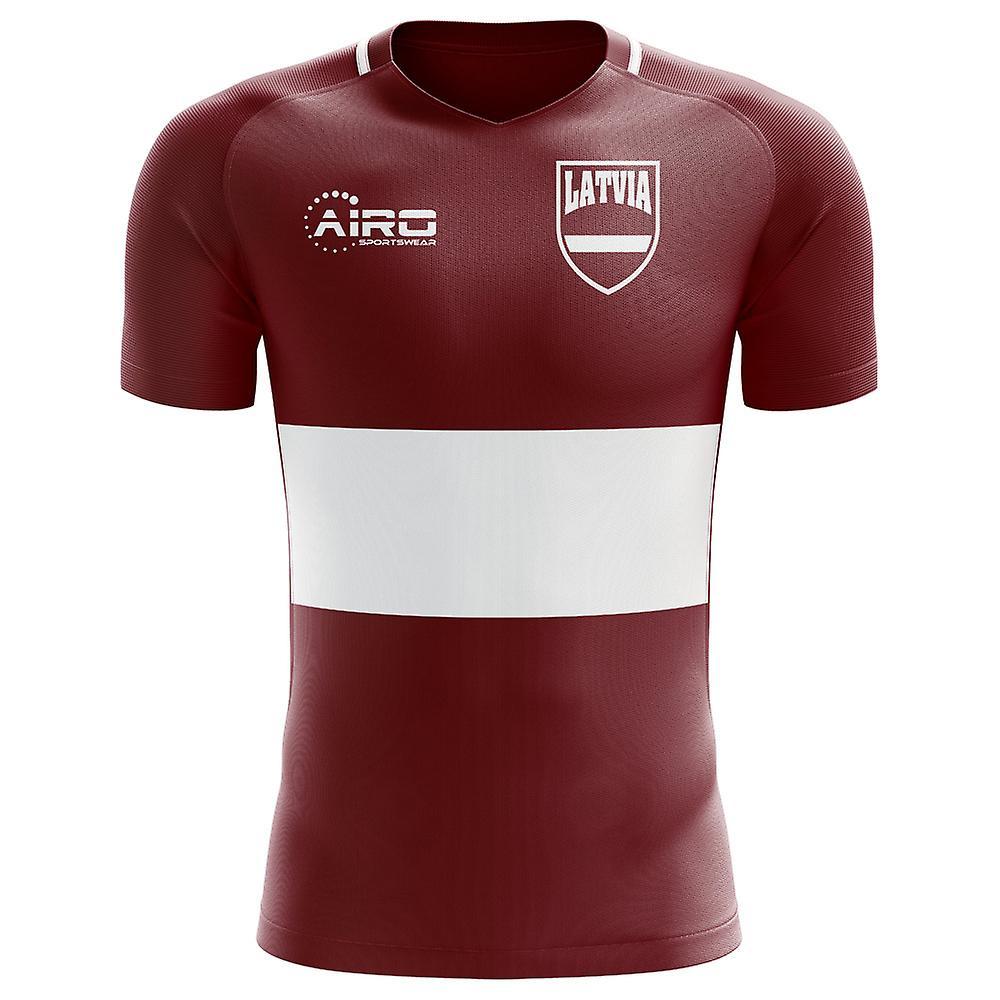 Airo Sportswear 2023-2024 Latvia Home Concept Football Shirt - Adult Long Sleeve Maroon XXL 50-52 inch Chest (124/136cm)