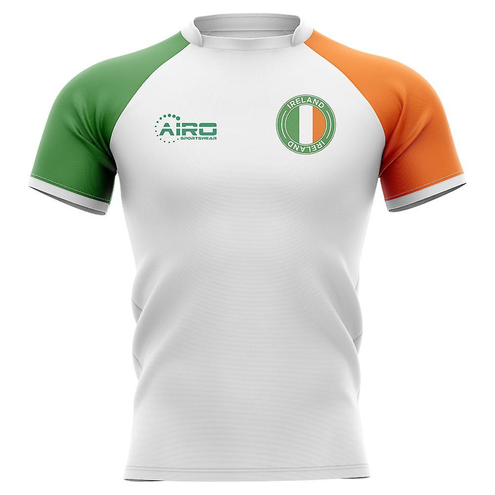 Airo Sportswear 2023-2024 Ireland Flag Concept Rugby Shirt - Adult Long Sleeve White Adult 4XL - 55-57 inch (148-160cm)