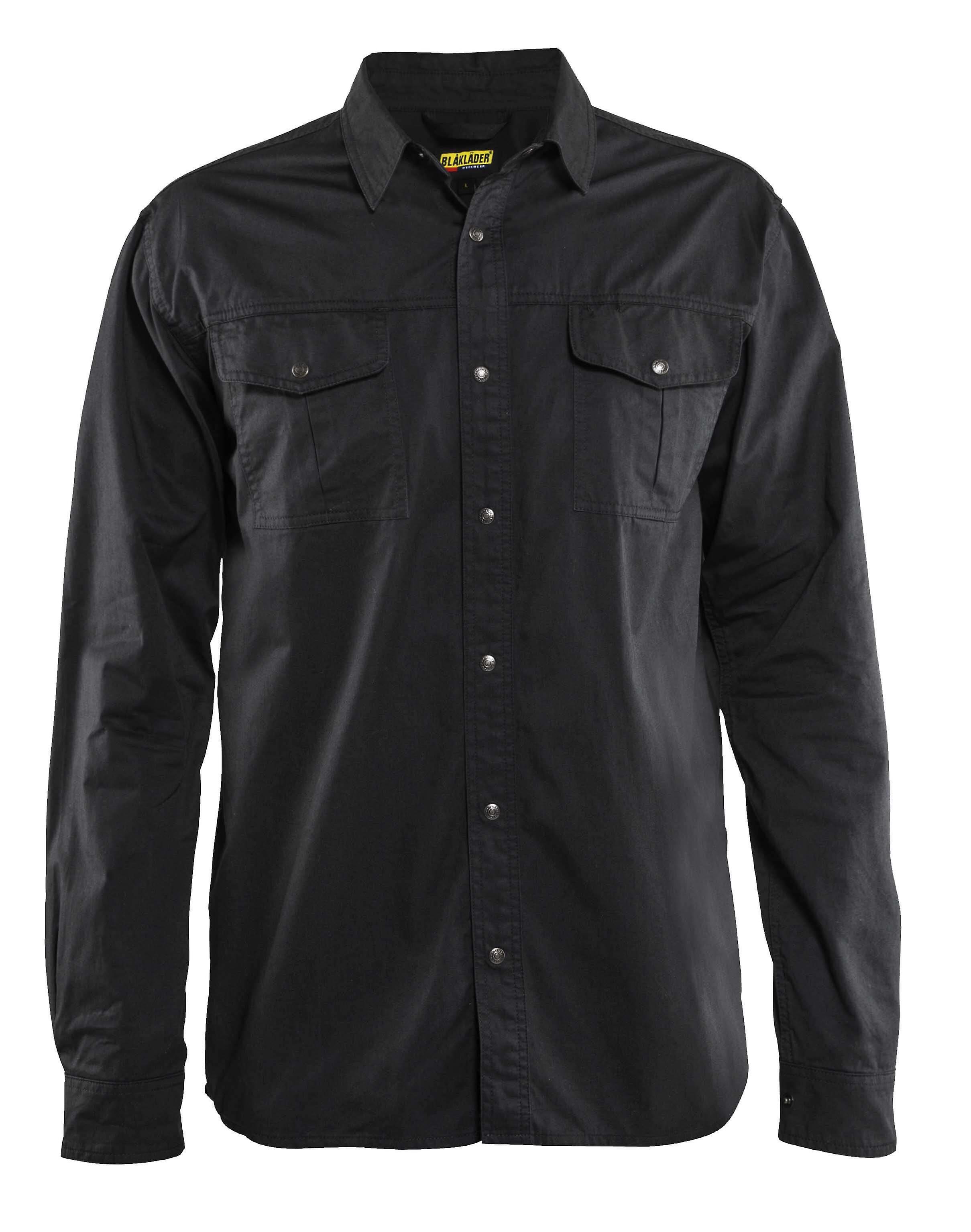 Blaklader 3297 workwear twill shirt - mens (32971135) Black S