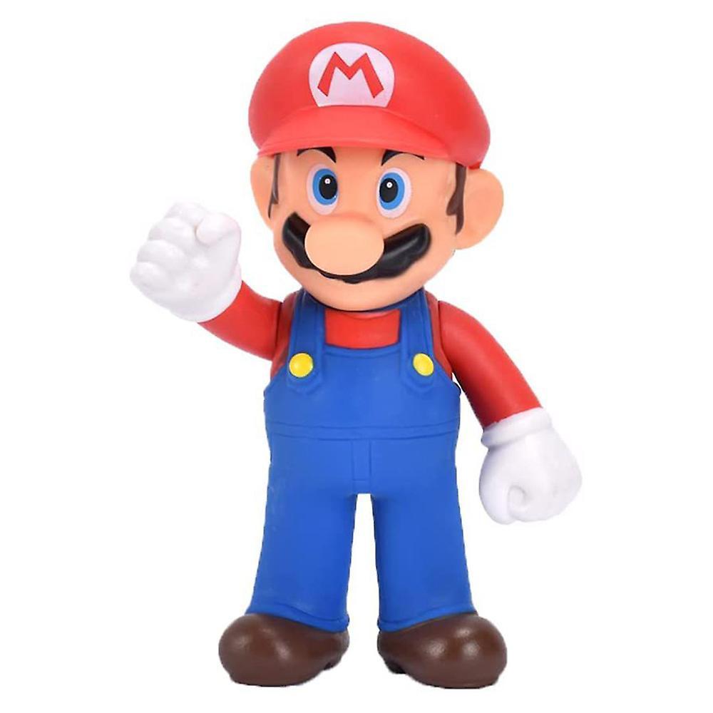 Eocici Super Mario Bros Collectible Model Doll Ornament Action Figures Toys Kids Gifts Home Decoration Red Mario