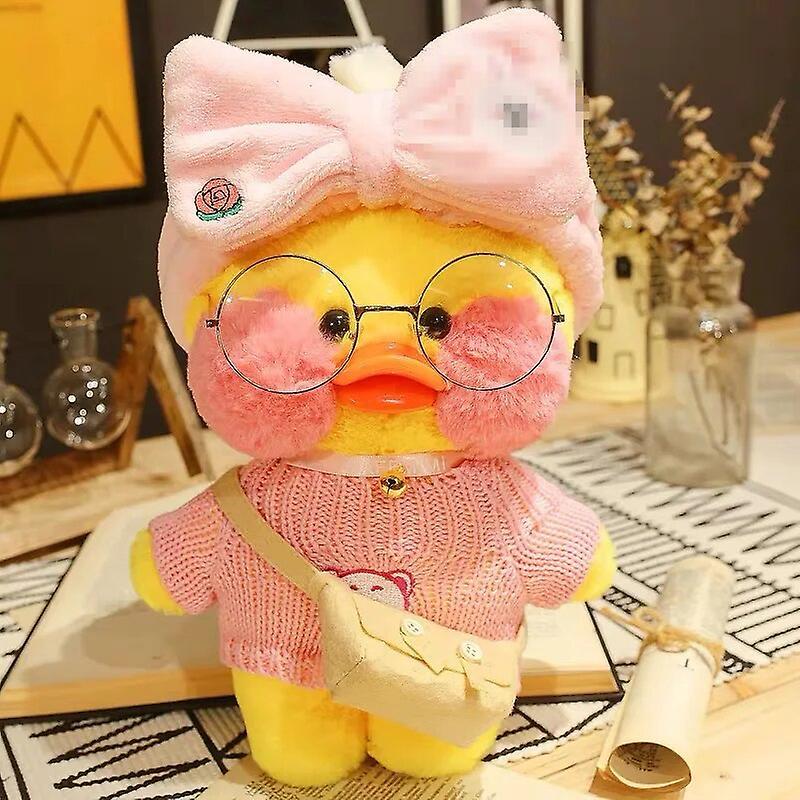 Begleri 30cm Cute Lalafanfan Cafe Duck Plush Toy Kawaii Lalafanfan Duck Doll Soft Stuffed Animal Plush Pillow Birthday Gifts For Kids B12 25-30cm