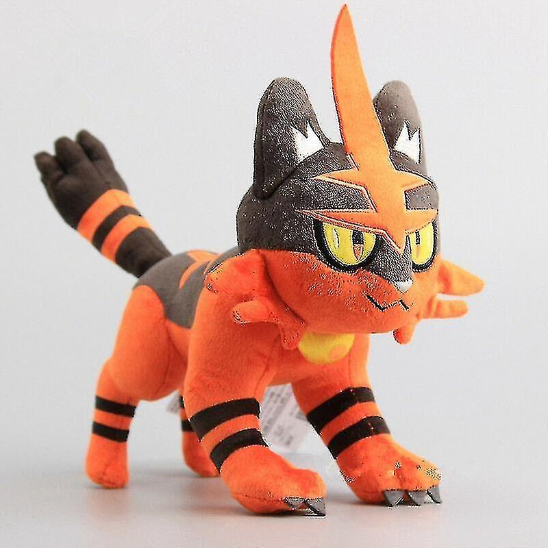 Elciaicle New Torracat Plush Toy Sun Moon Litten Evolution Soft Stuffed Figure A