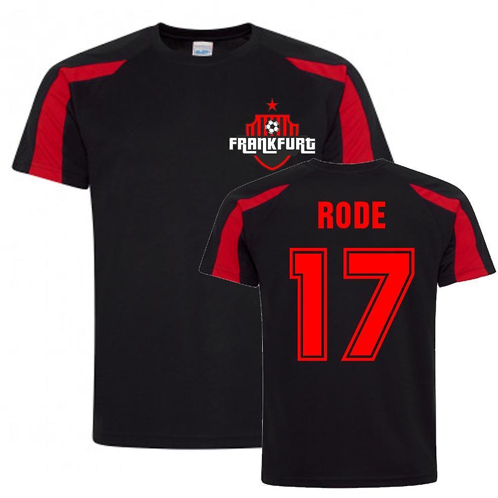 UKSoccerShop Sebastian Rode Frankfurt Sports Training Jersey (Black) XXL (50-52 inch)