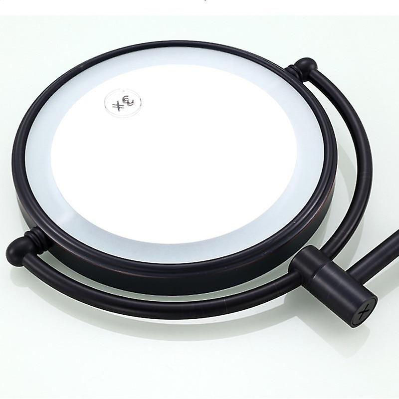 Slowmoose Makeup Mirrors - Led Wall Mount, Folding Double Side 10X