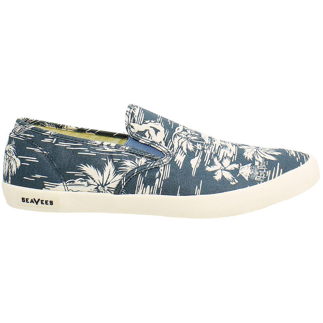 Seavees Baja Beachcomber Slip-On Blue Canvas Mens Plimsolls BAJA_BEACHCOMBER_NAVY UK 9 EU 43 US 10