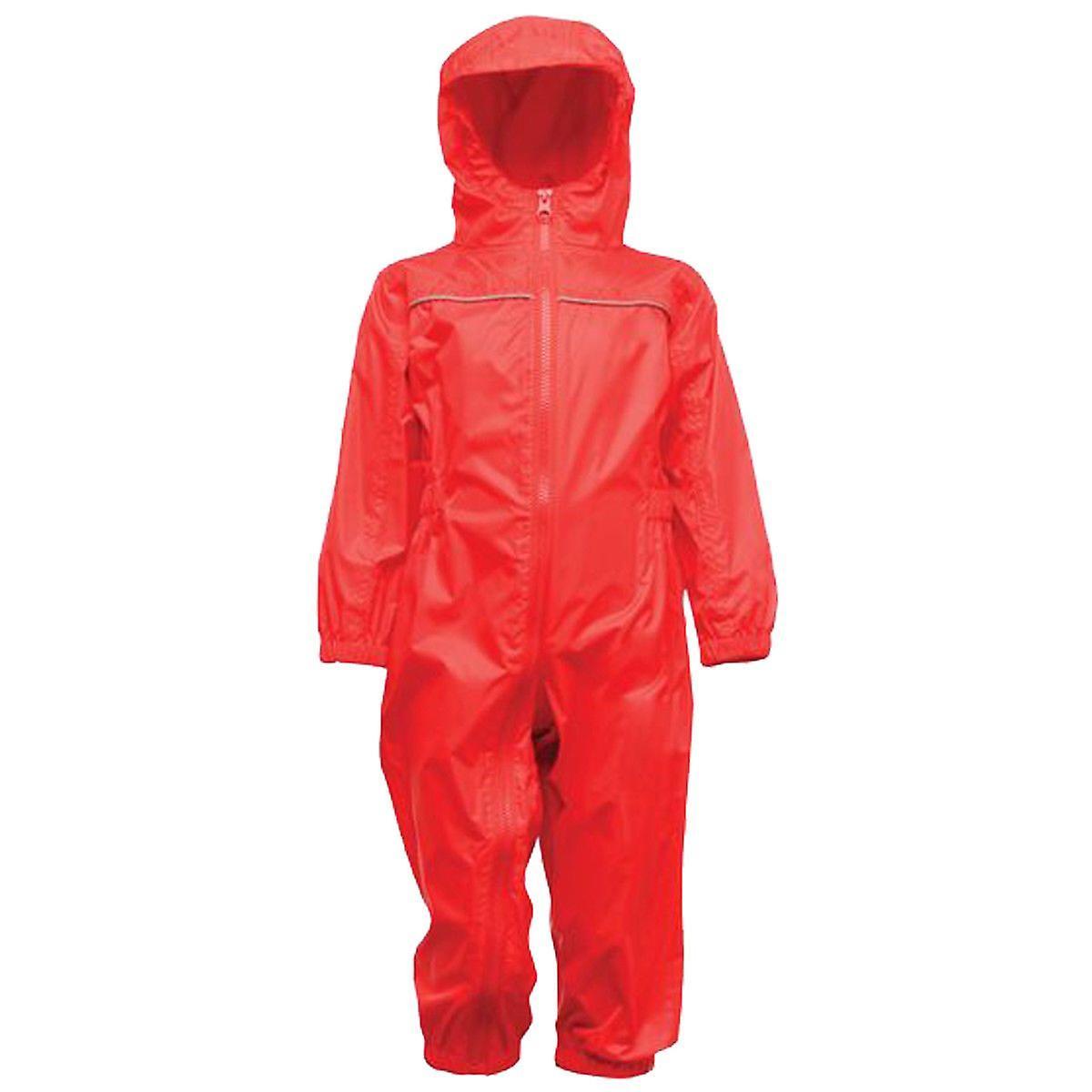 ek Wholesale Kids regatta unisex breathable rain suit Classic red 4 to 5 years