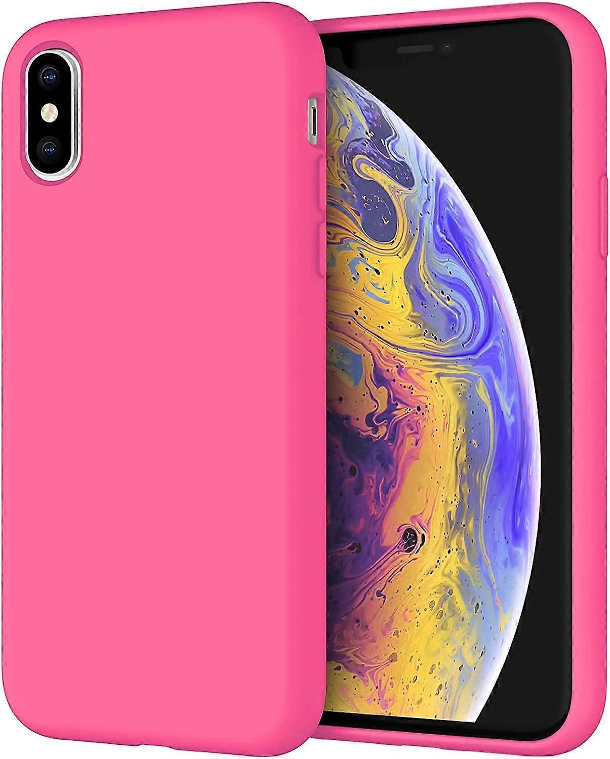 ZRUXE Shockproof Silicone Case for iPhone X / XS, 5.8-Inch Dragon Fruit