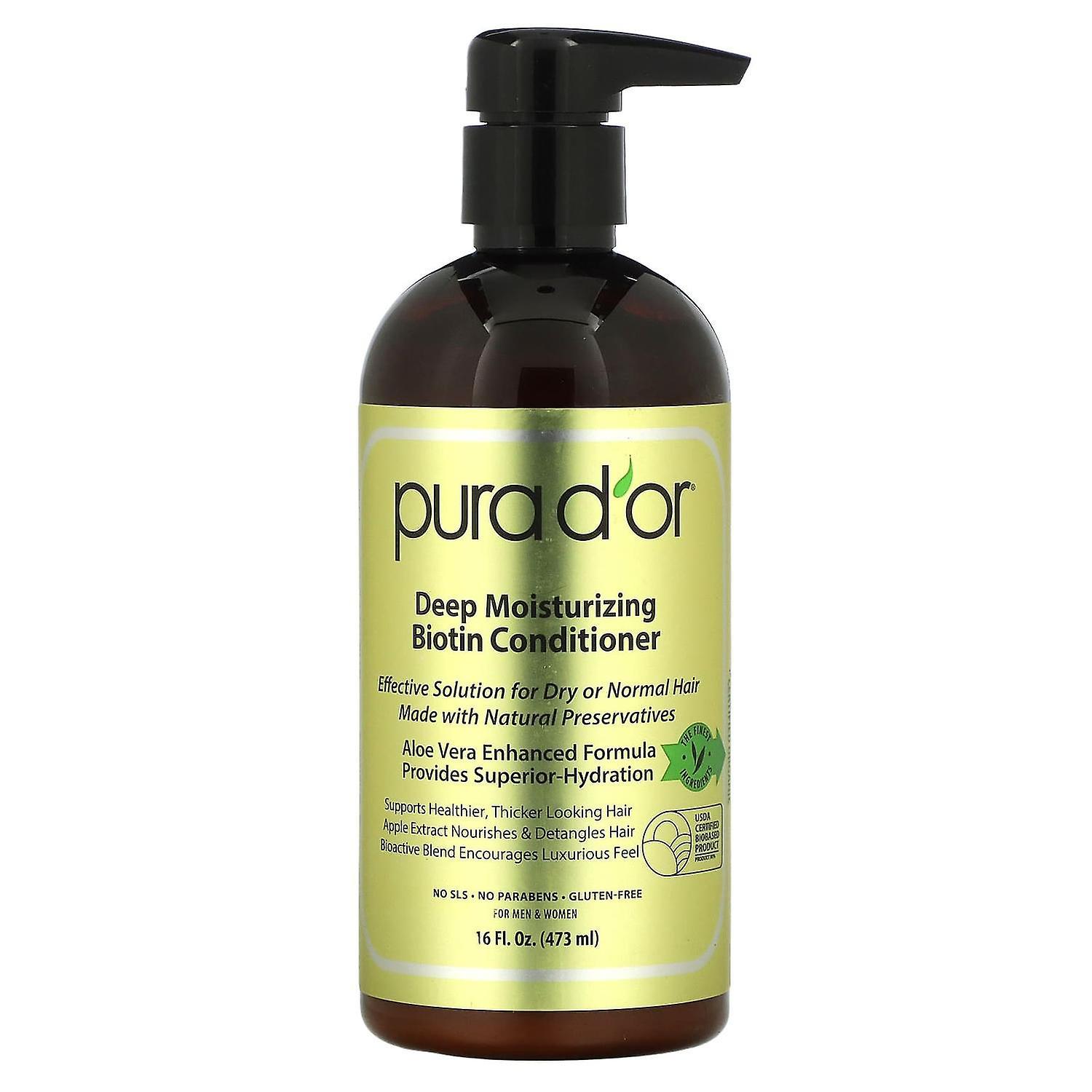 Pura D'or, Deep Moisturizing Biotin Conditioner, 16 fl oz (473 ml)