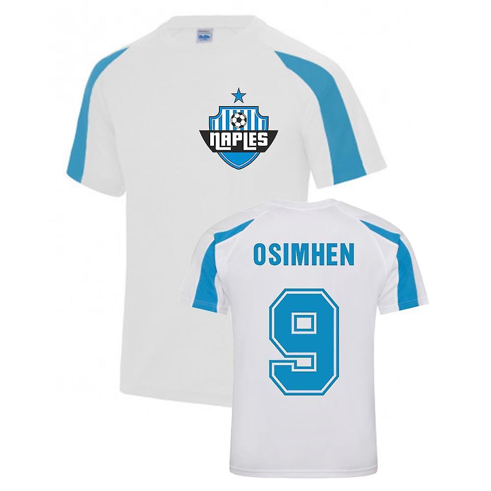 UKSoccerShop Victor James Osimhen Napoli Sports Training Jersey (White) XL (45-48 inch)