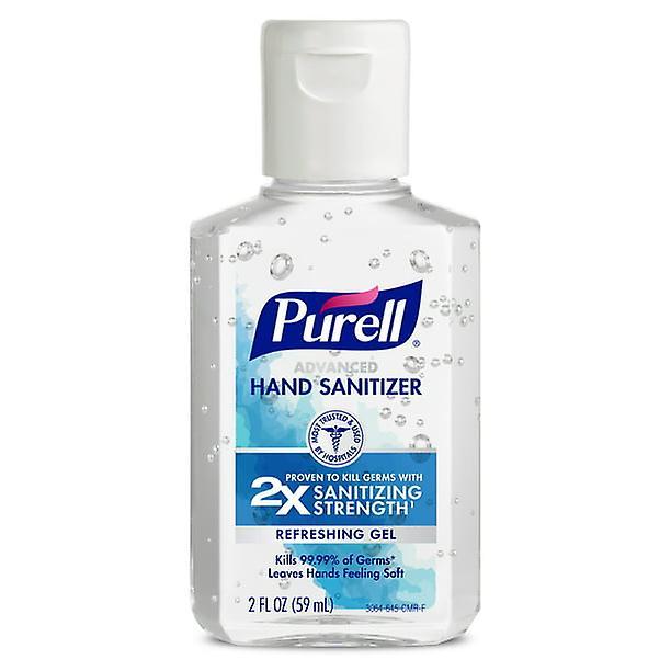 Purell Advanced Hand Sanitizer, Refreshing Gel, 2 Oz Flip Cap Bottle