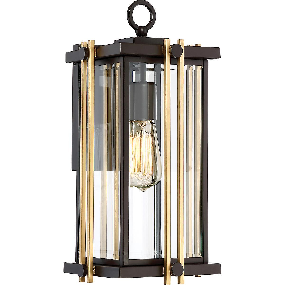 Goldenrod 1 Light Medium Wall Lantern Bronze Finish E27