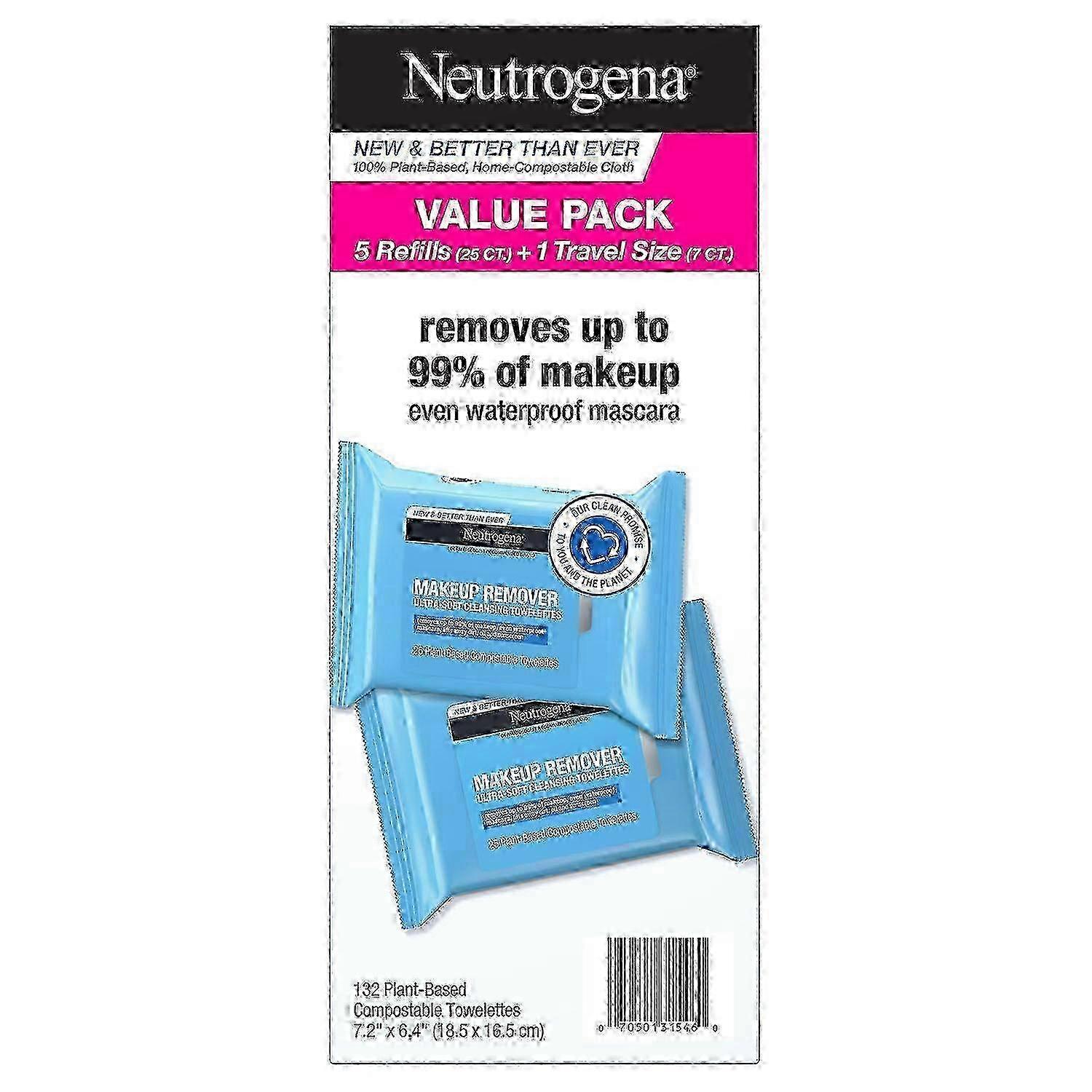 Neutrogena Makeup Remover Cleansing Towelettes And Face Wipes, 132 Ea