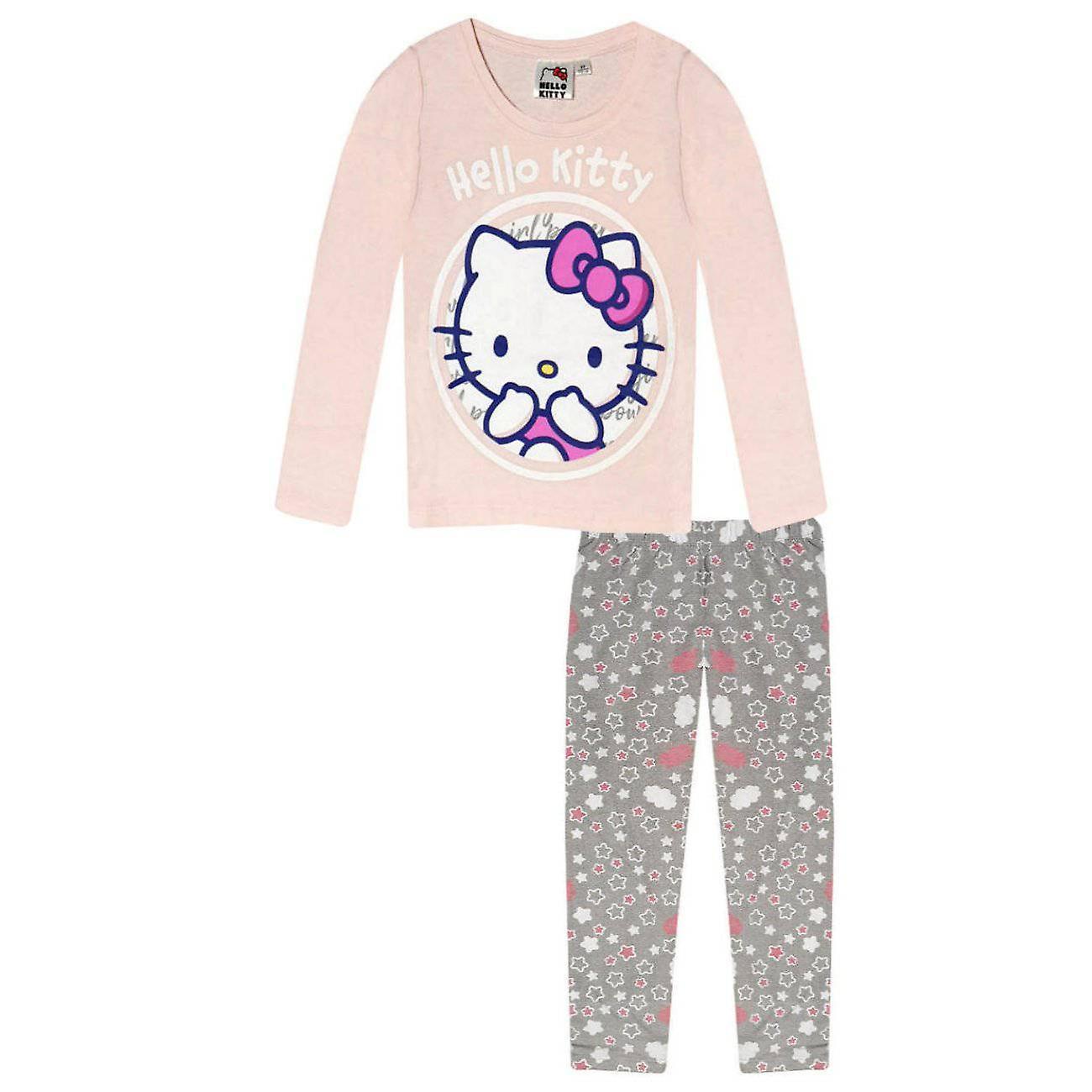 Hello kitty kids pajama long sleeve nightwear set hk6862pyj Pink 4-5 years