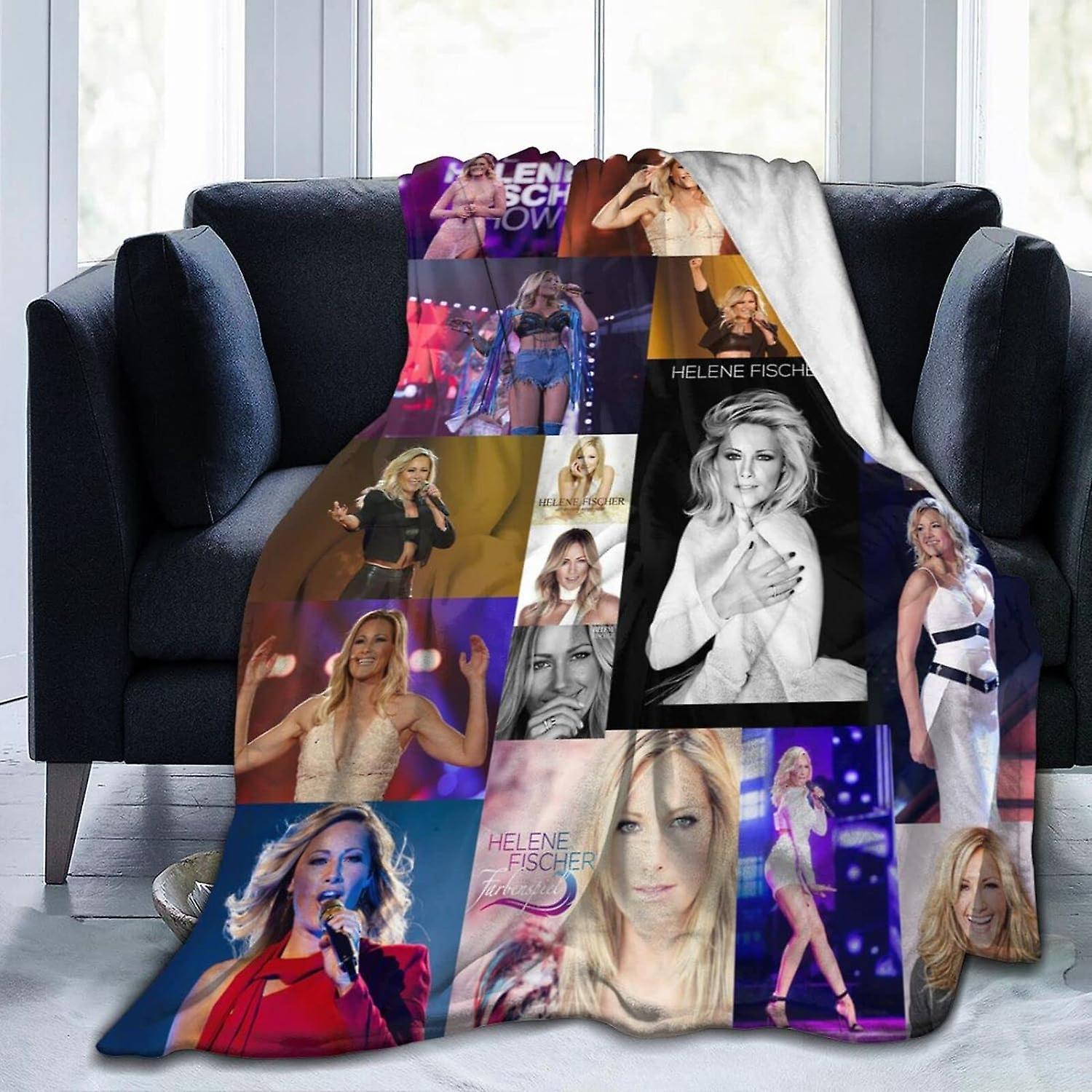 Kerota Helene Canary Fischer Flannel Blanket Bedding Fleece Blanket Soft Thow Blankets Air Conditioning Blanket For Sofa Couch Living Room ABD26979...