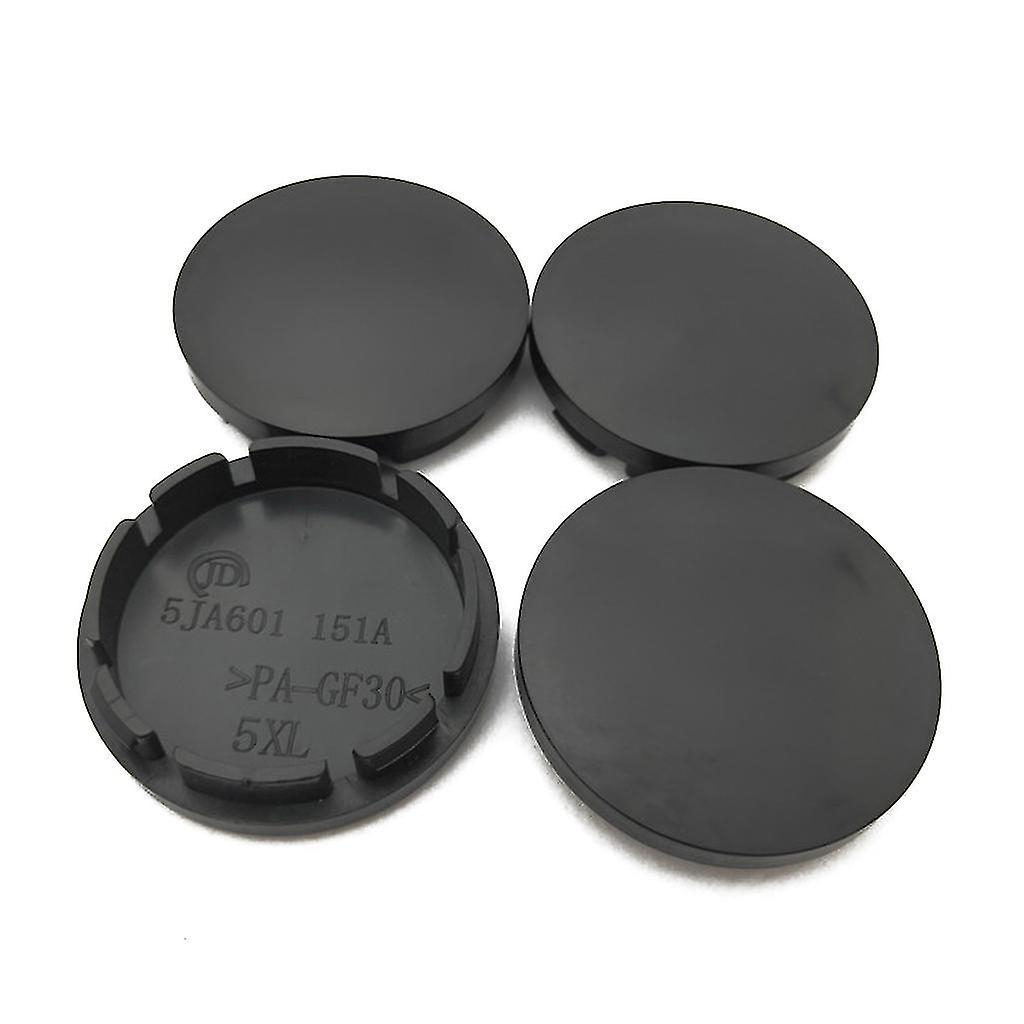 Car Wheel Hub Caps 4pcs 56mm Car Wheel Center Hub Caps Universal Abs Vehicle Tyre Tire Rim Cover Black