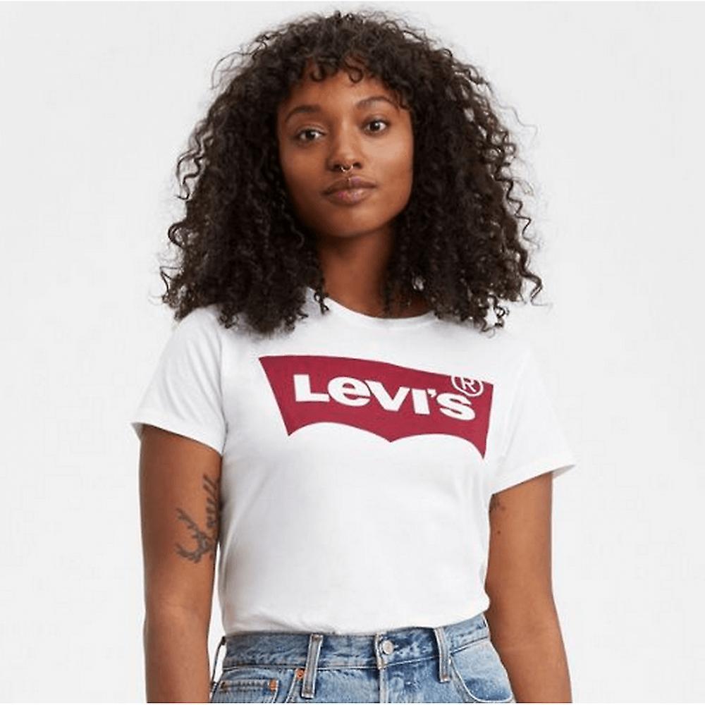 Women's Levi's® Levis Perfect Graphic Tee Shirt (large Batwing White) Xs