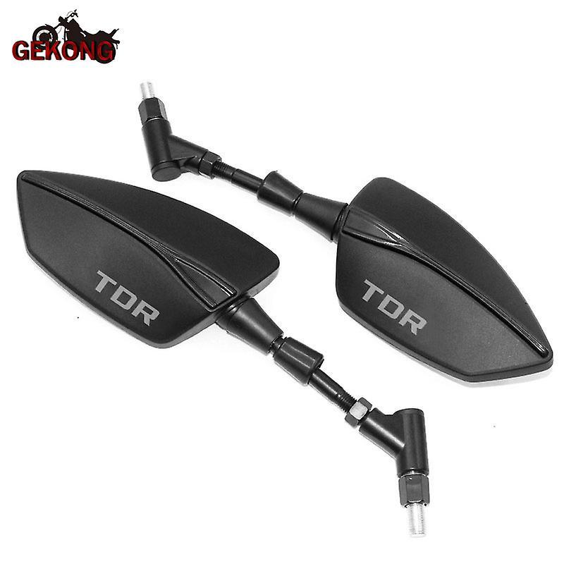 Jhshop For Yamaha Tdr125 Tdr240 Tdr250 Tdr 125 240 250 Motorcycle Side Mirror Rearview Mirrors Black