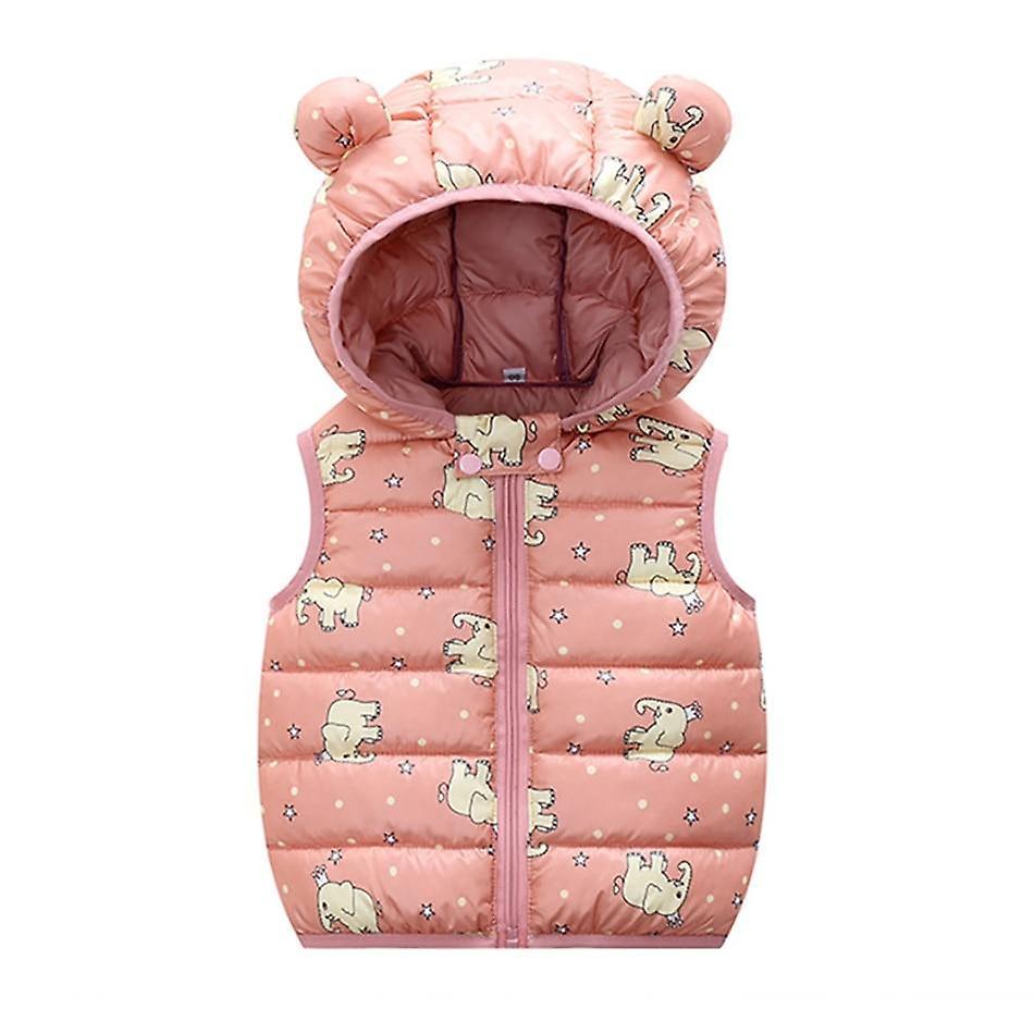 Slowmoose Winter Down Clothes, Hooded Warm Vests 18-24M