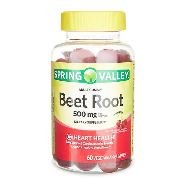 Spring Valley 500mg Beet Root Vegetarian Gummy Supplement, 60 Count