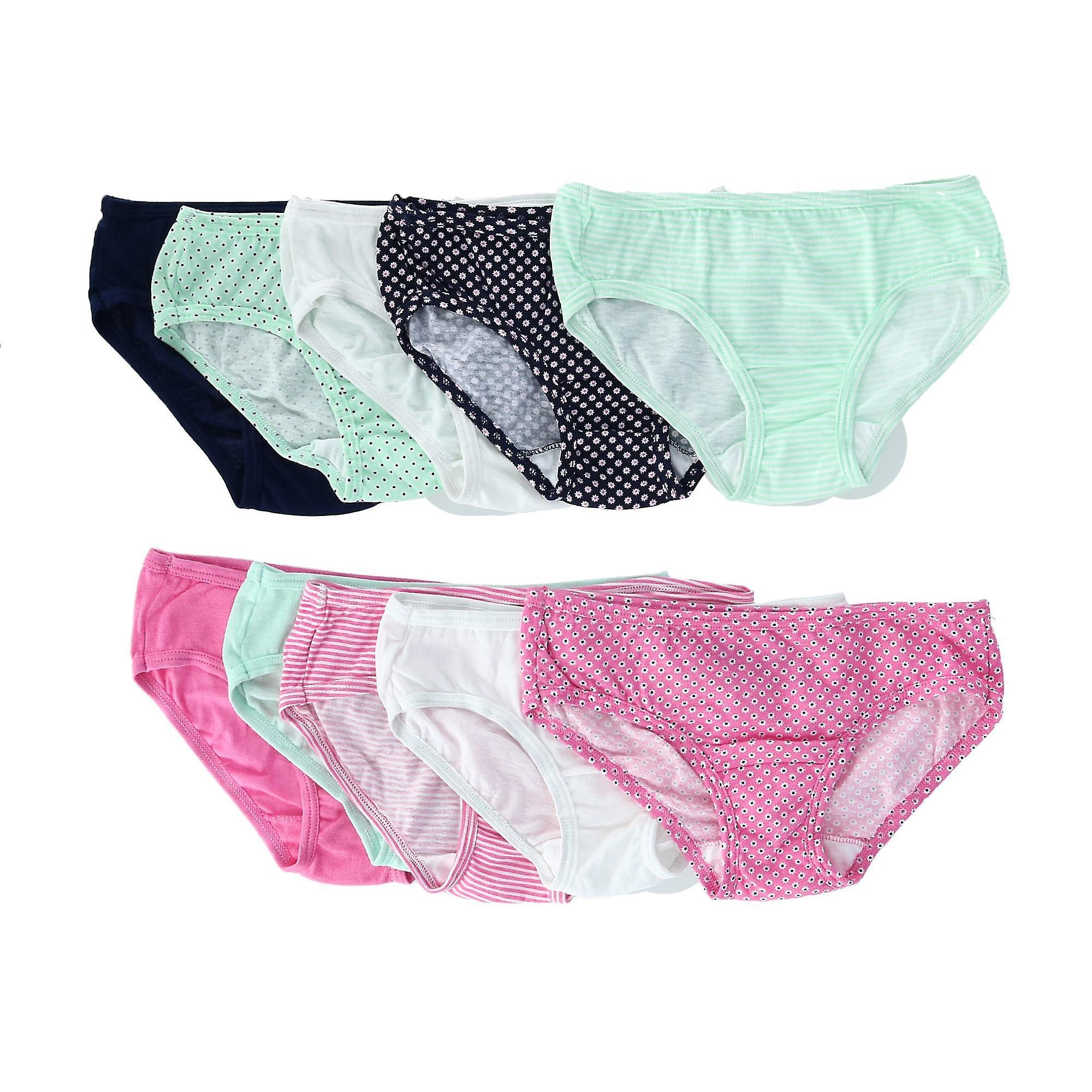 Fruit of the Loom Girl's Hipster Style Underwear (10 Pack) Multi