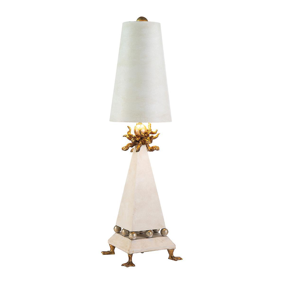 Leda 1 Light Table Lamp Cream E27