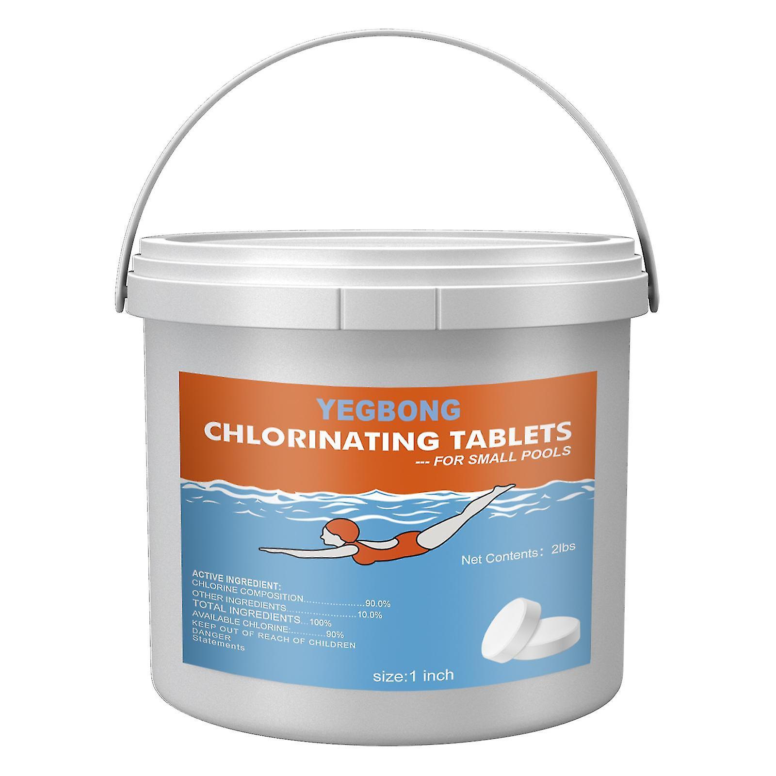 Tianzun Pool Cleaning Tablets, Chlorinating Tablets For Hot Tubs, Slow-dissolving Swimming Pool Chlorine Tablets For Pools And Spas B - 2 Lbs