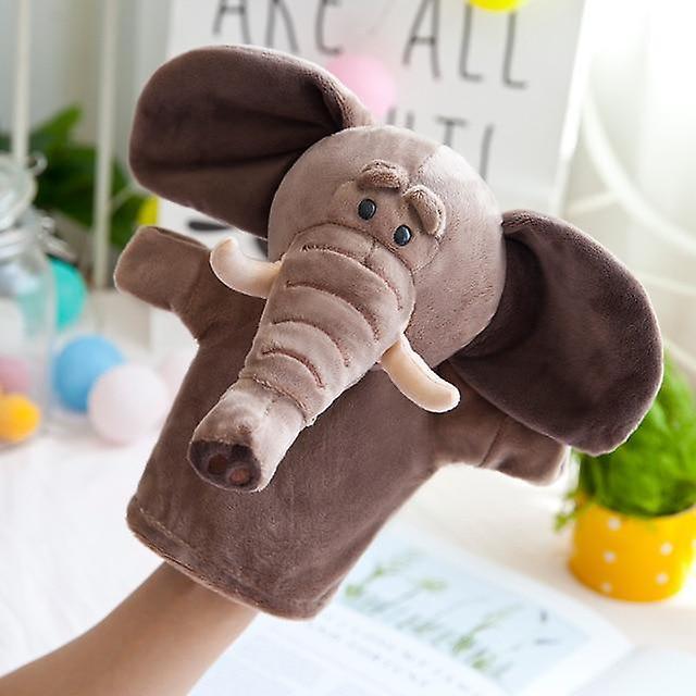 Slowmoose Animal Shape Hand Puppets - Cute And Soft Toy For Story Telling 25cm / Elephant