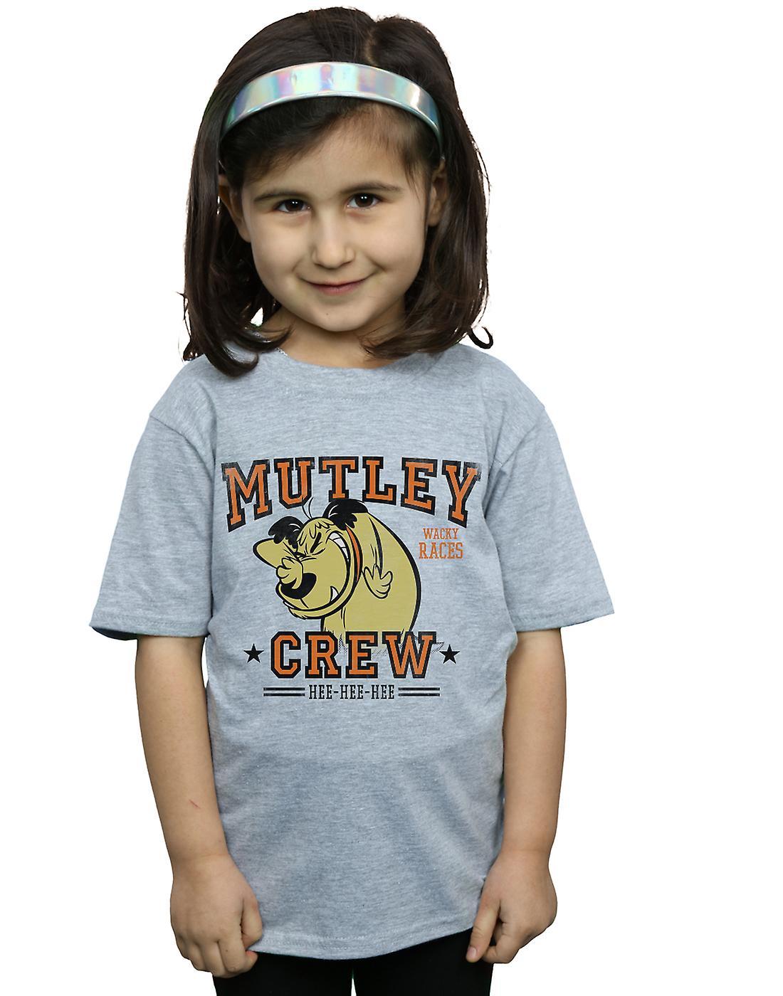 Absolute Cult Wacky Races Girls Mutley Crew T-Shirt Black 12-13 years