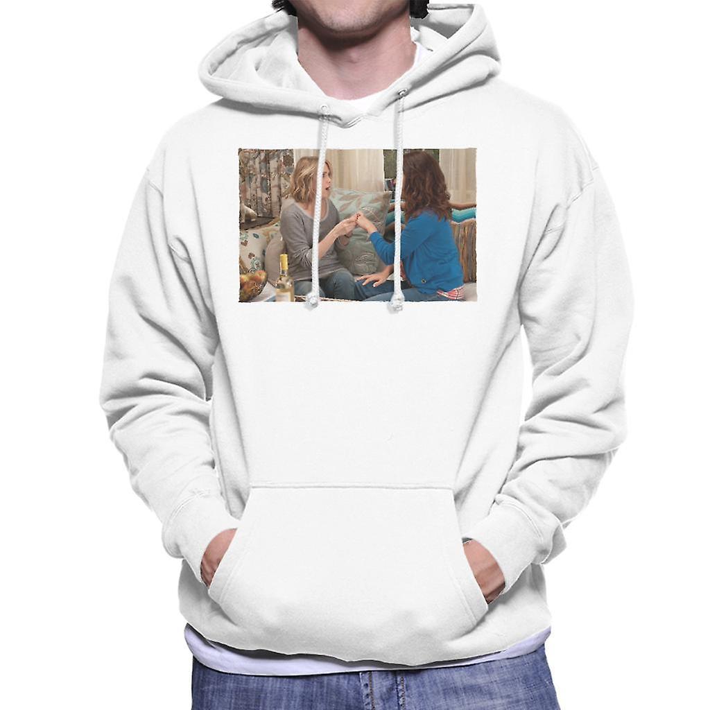 Bridesmaids Annie And Lillian Reveals Engagement Men's Hooded Sweatshirt White XX-Large