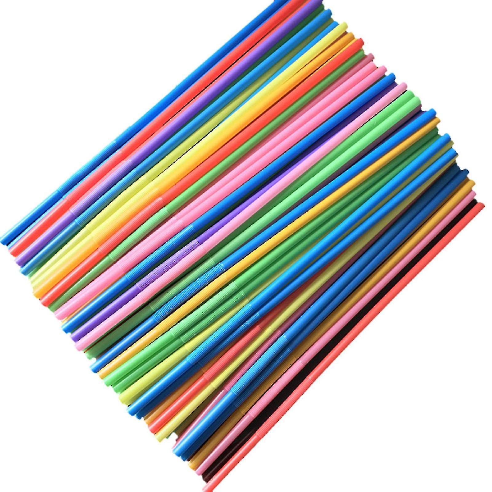 Tianzun Color Disposable Plastic Straws Bent Diy Straws Creative Milk Tea Drink Straws