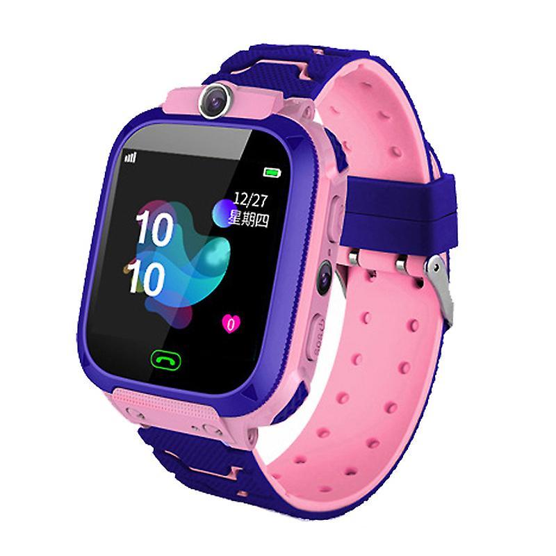 Unbrand Q12 Children's Smart Watch Sos Watch Waterproof Ip67 Kids Gift For Ios Android Pink