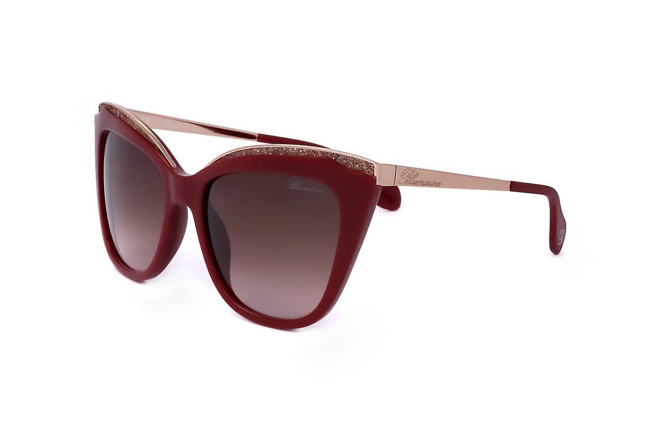 Sunglasses Blumarine SBM765S 09FH SHINY FULL BORDEAUX 55/18/135 WOMAN Red 55 mm