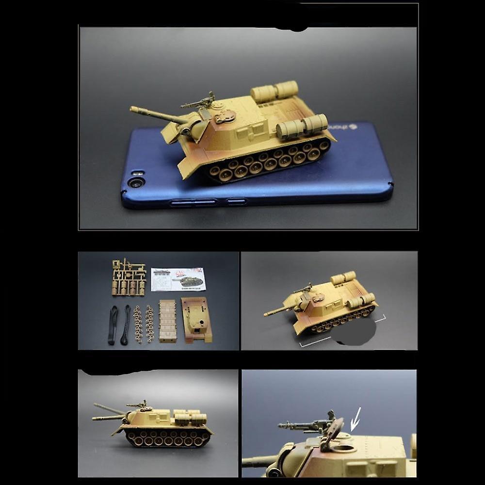 Slowmoose Diy Assembled, Action Figure- Mini Tank Model JSU-152