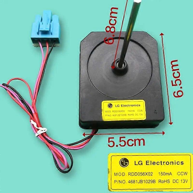 Lahdek 1pcs Refrigerator Cooling Fan Motor for LG Double-door Refrigerator MOD.RDD056X02 4681JB1029B Replacement Parts Accessories