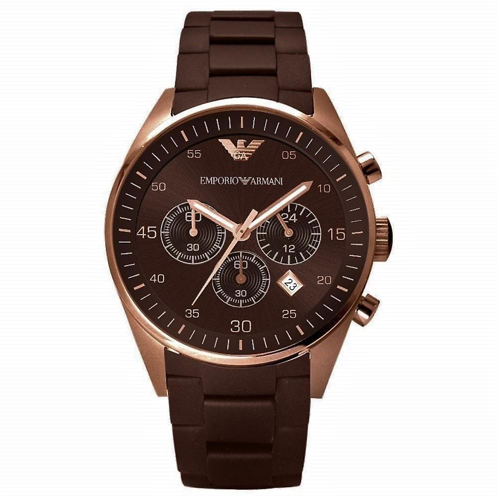 Men's Emporio Armani Mens' Chronograph Watch AR5890 - Rose Gold