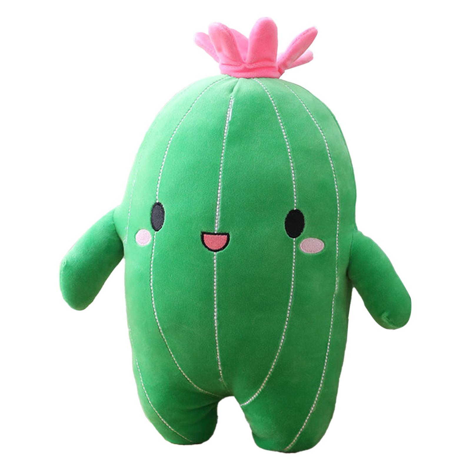 Remorui Cactus Plush Toy High Simulation Strong Washable Kids Boy Girl Gift Room Decor Cactus Stuffed Doll for Student 25cm