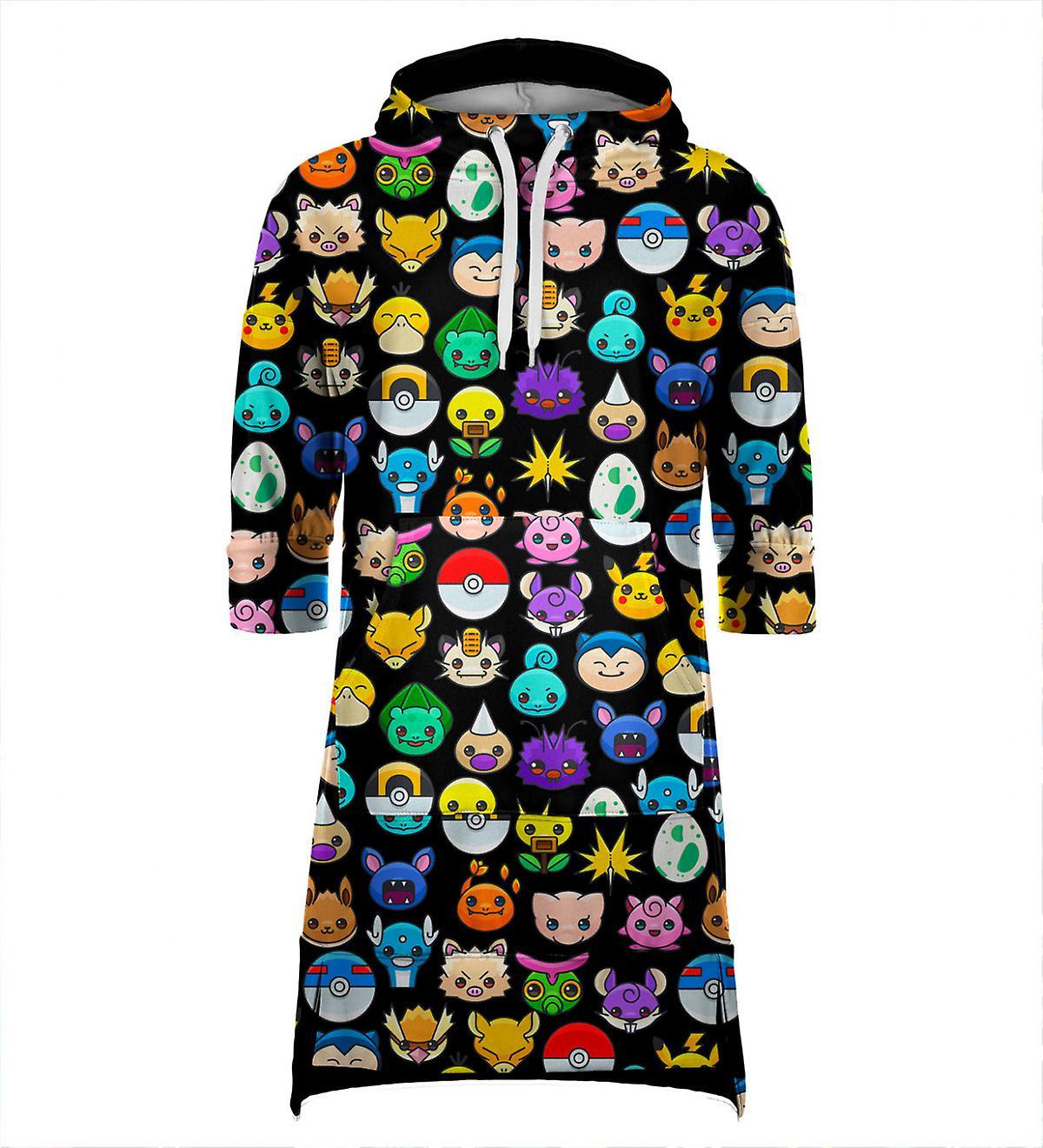 Mr Gugu & Miss Go Mr. Gugu Miss Go Pokemoji Hoodie Dress black L